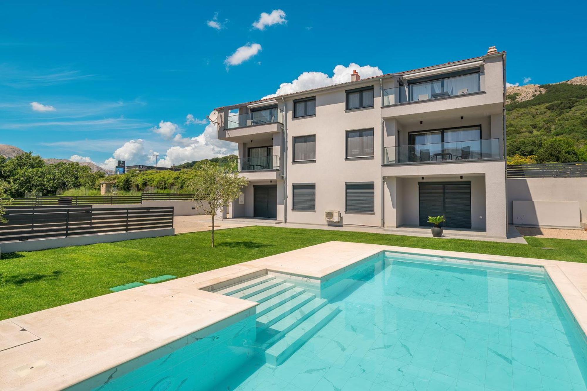 Poolside Apartments Anabella Baska  Luaran gambar